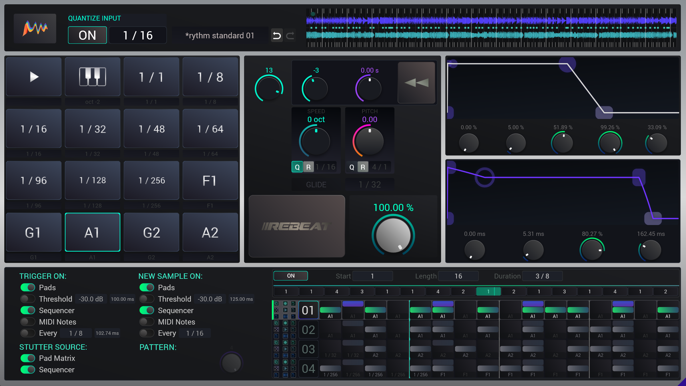 Audija Rebeat VST Plugin Interface